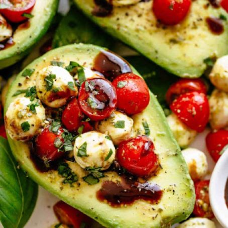Caprese Stuffed Avocado